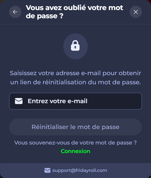 Forgot password screen: Enter email to reset password. Login button.